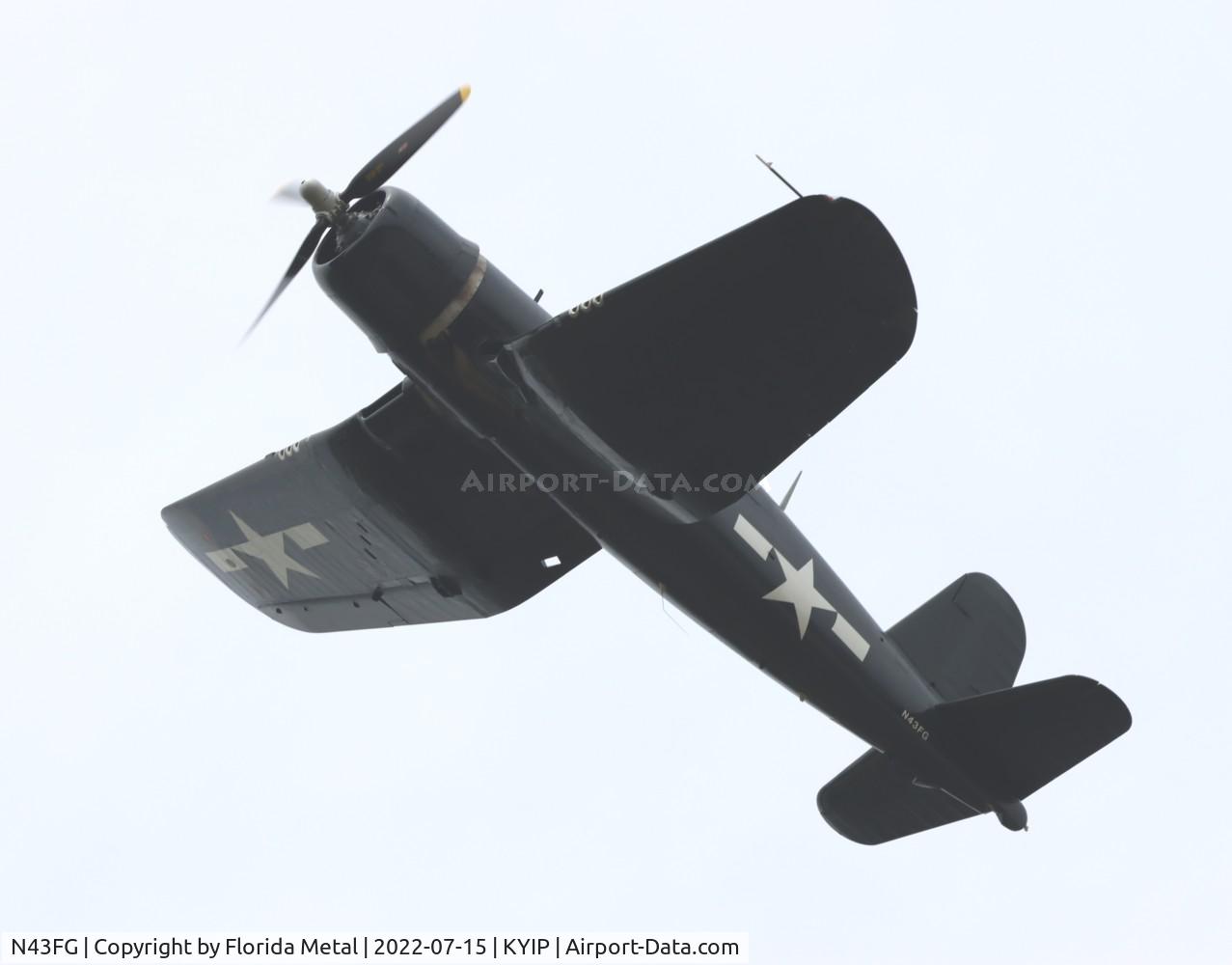 N43FG, 1945 Goodyear FG-1D Corsair C/N 2903, Thunder Over Michigan 2022