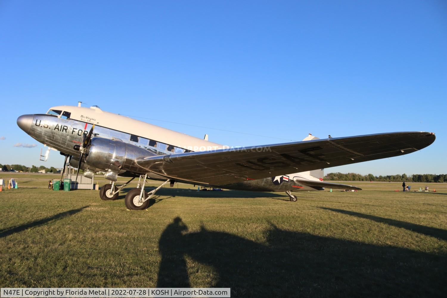 N47E, 1943 Douglas DC-3C (C-47A-60-DL) C/N 13816, OSH 2022