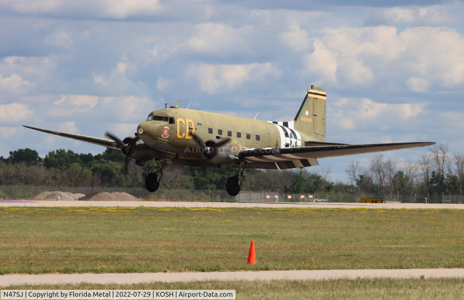 N47SJ, 1943 Douglas DC3C-R (C-47B-5-DK) C/N 14423, OSH 2022