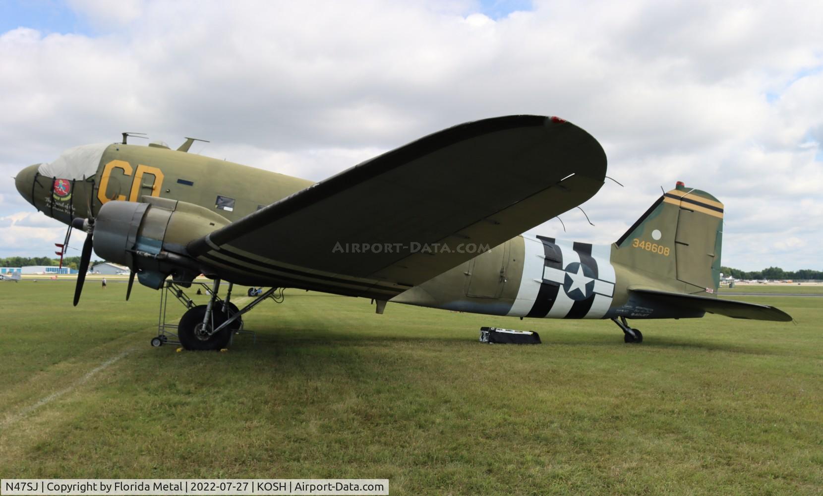 N47SJ, 1943 Douglas DC3C-R (C-47B-5-DK) C/N 14423, OSH 2022