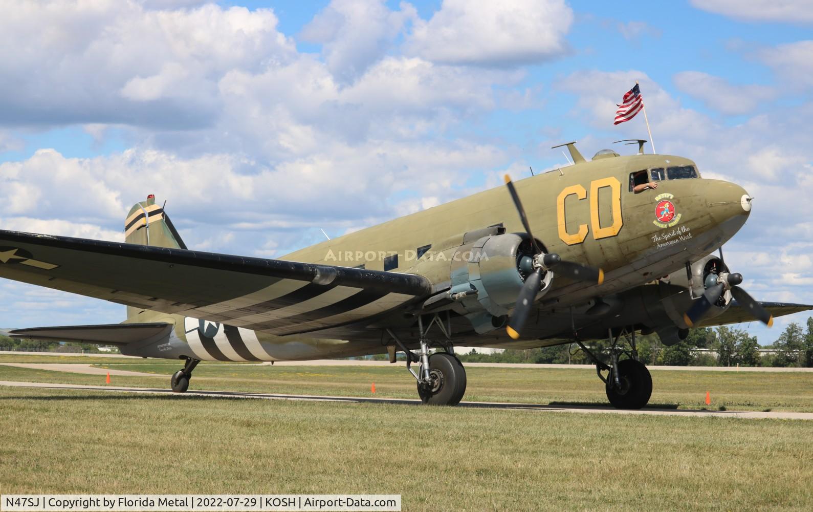 N47SJ, 1943 Douglas DC3C-R (C-47B-5-DK) C/N 14423, OSH 2022