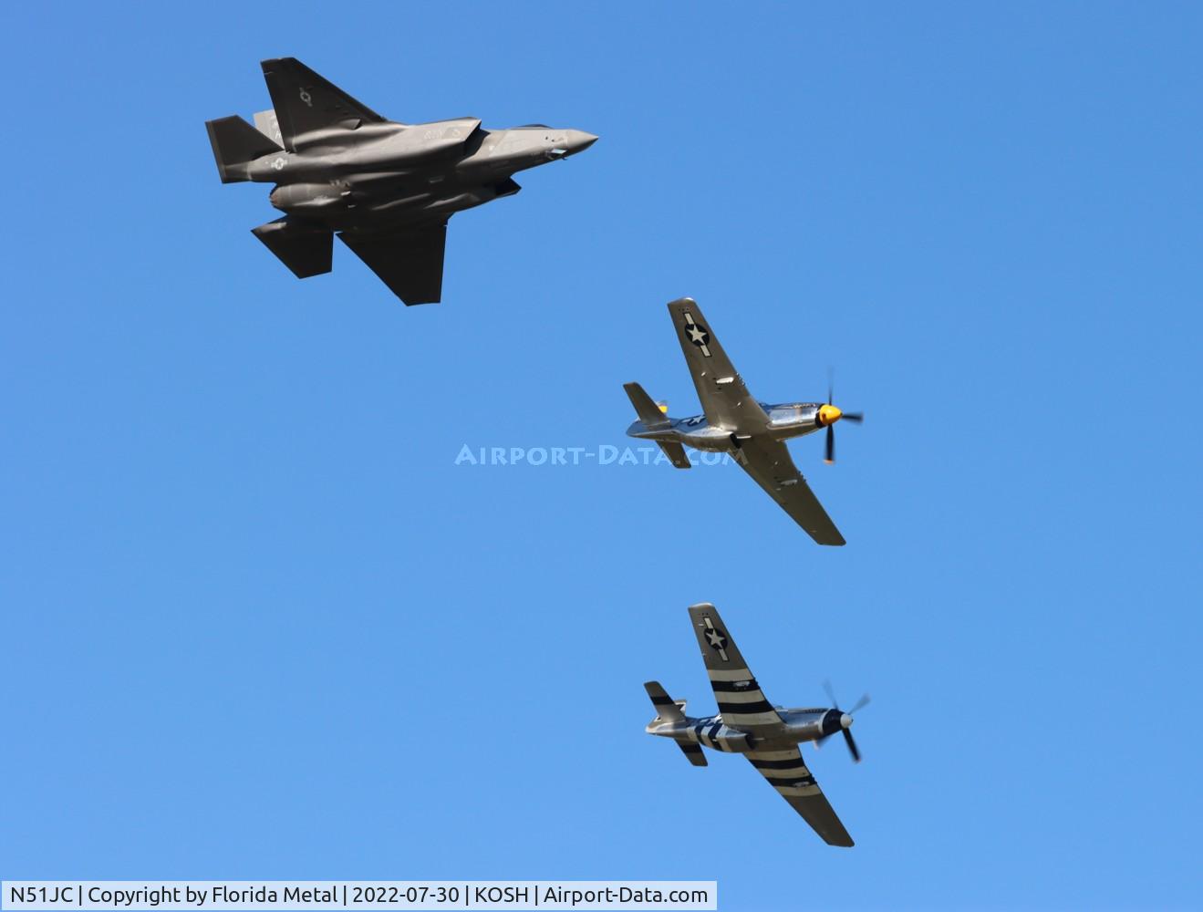N51JC, 1944 North American P-51D Mustang C/N 122-38798, OSH 2022