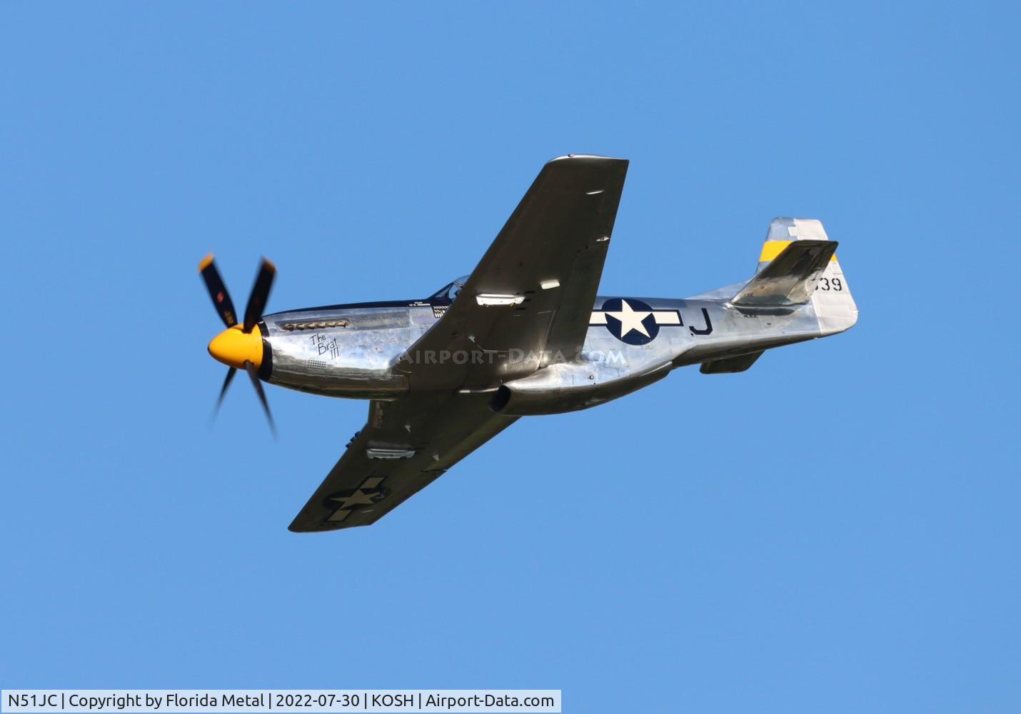 N51JC, 1944 North American P-51D Mustang C/N 122-38798, OSH 2022