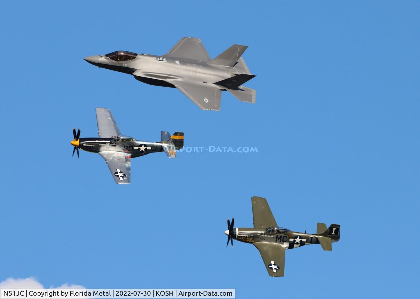 N51JC, 1944 North American P-51D Mustang C/N 122-38798, OSH 2022