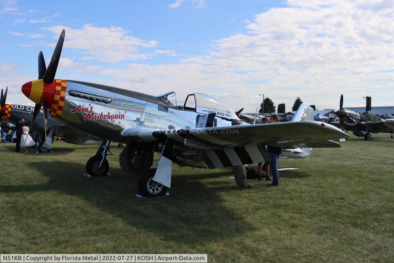 N51KB, 1961 North American F-51D Mustang C/N 44-74009, OSH 2022