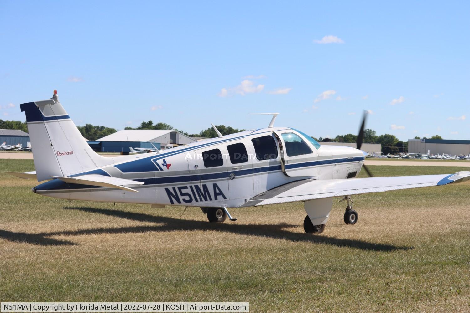 N51MA, 1978 Beech A36 Bonanza 36 C/N E-1230, OSH 2022
