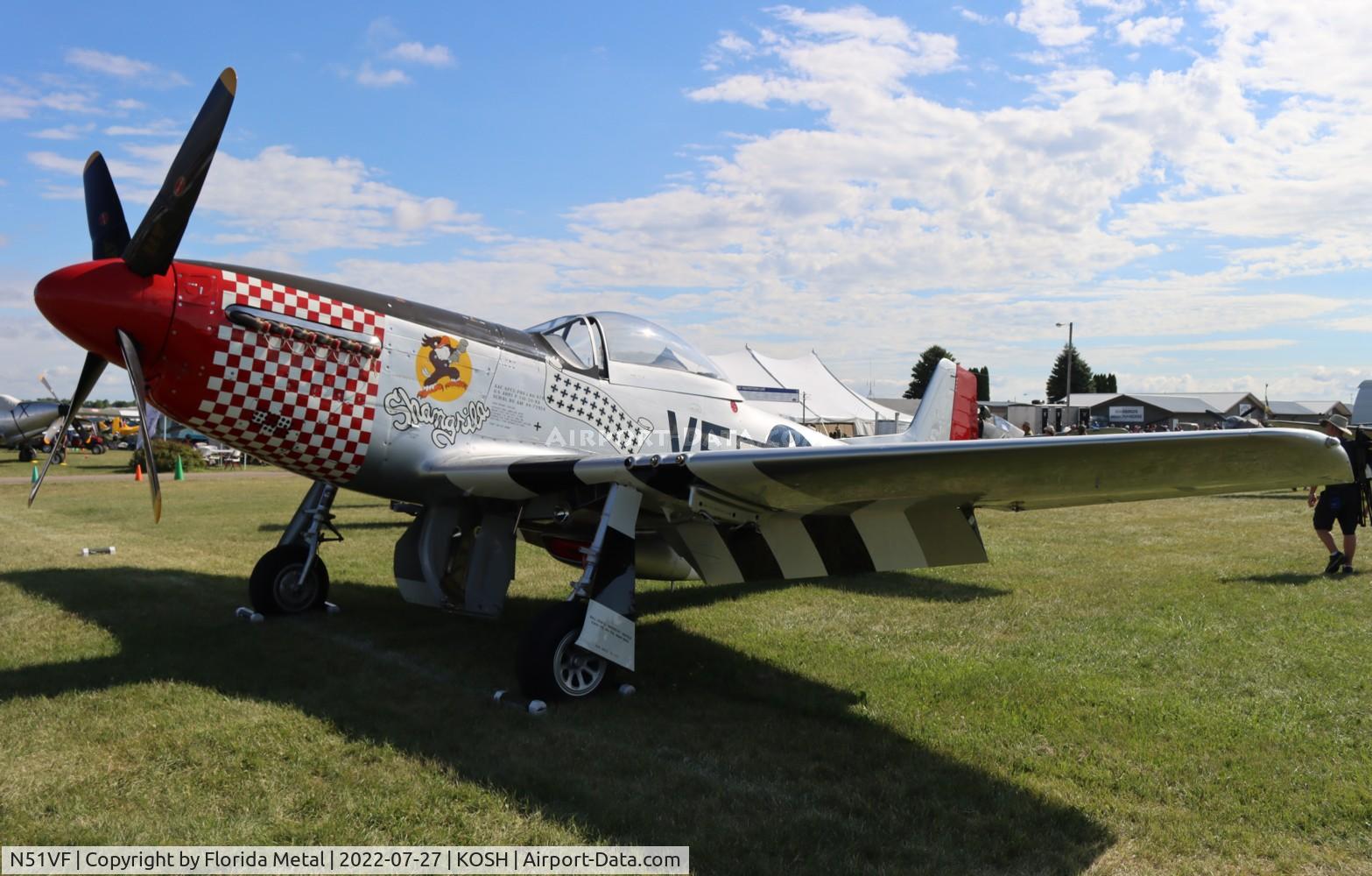 N51VF, 1945 North American F-51D Mustang C/N 45-11553, OSH 2022