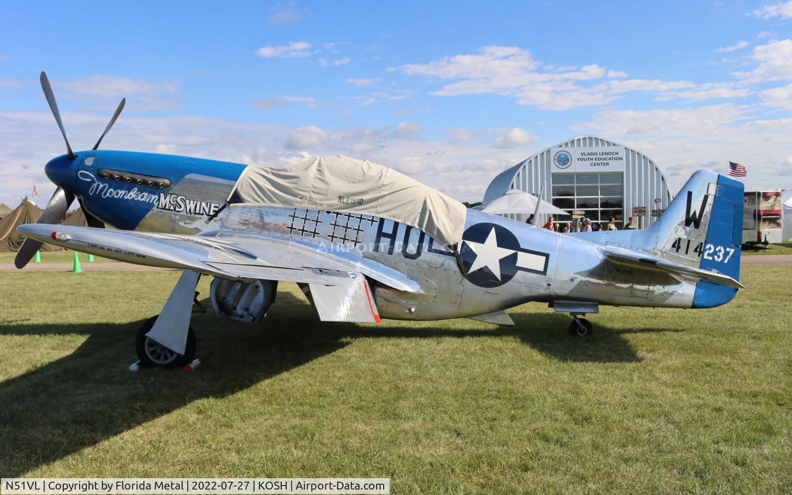 N51VL, 1944 North American F-51D Mustang C/N 122-40196, OSH 2022