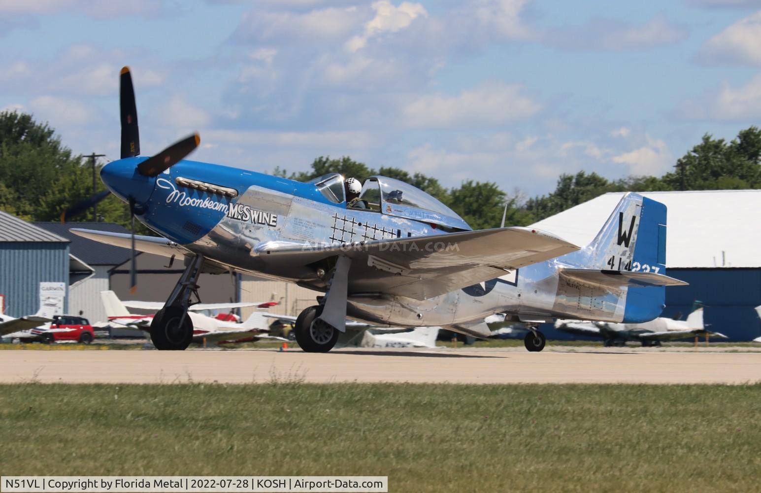 N51VL, 1944 North American F-51D Mustang C/N 122-40196, OSH 2022