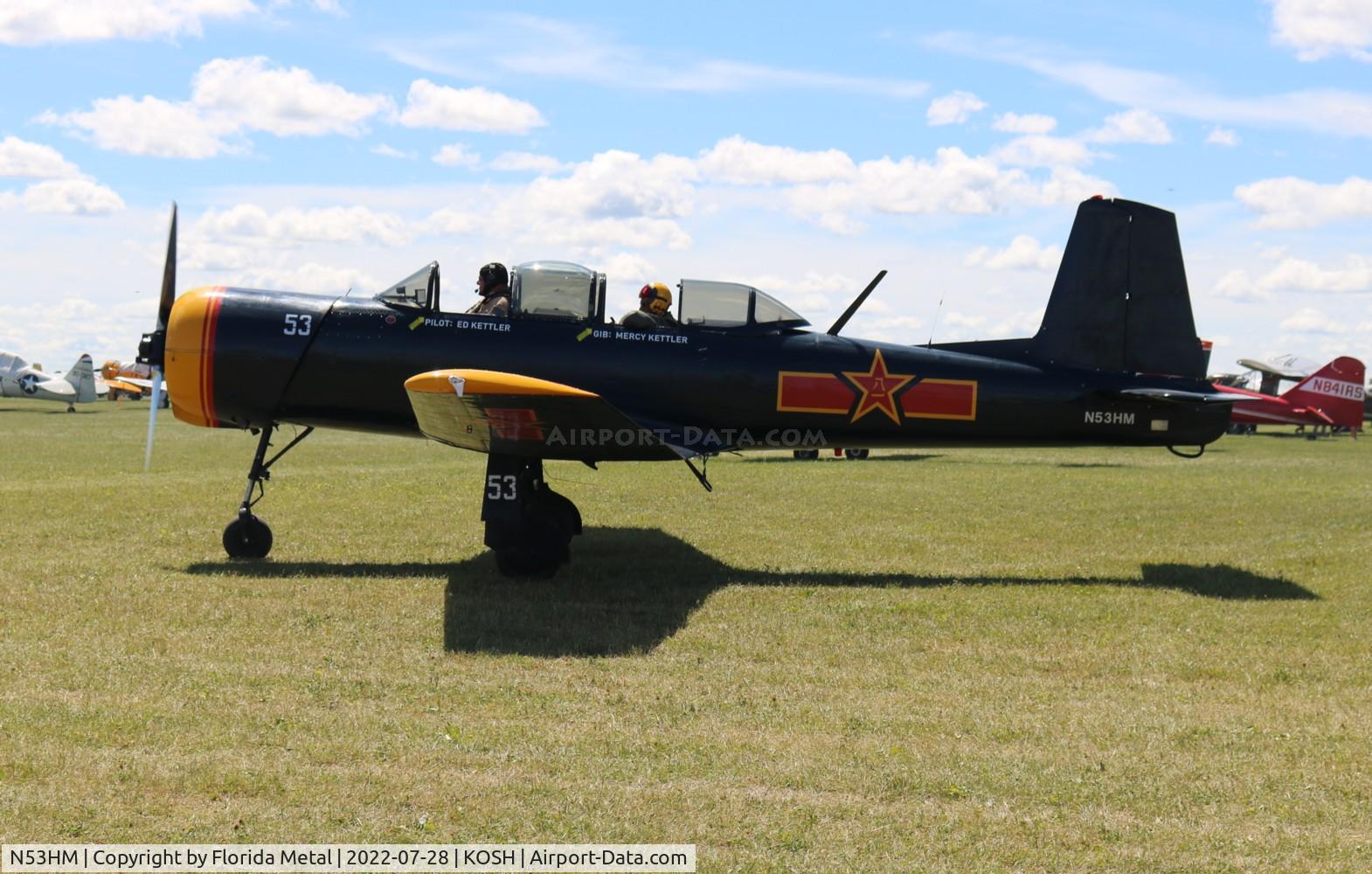 N53HM, 1975 Nanchang CJ-6A C/N 3051201, OSH 2022