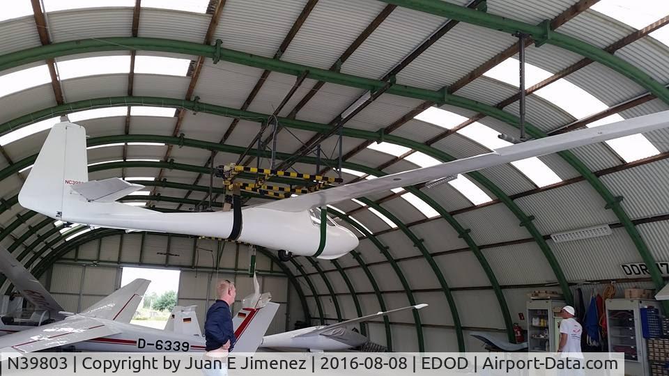 N39803, 1965 Aer-pegaso M-100S C/N 059, M100S at the Aero-Berlin Club in Germany, Flugplatz Reinsdorf