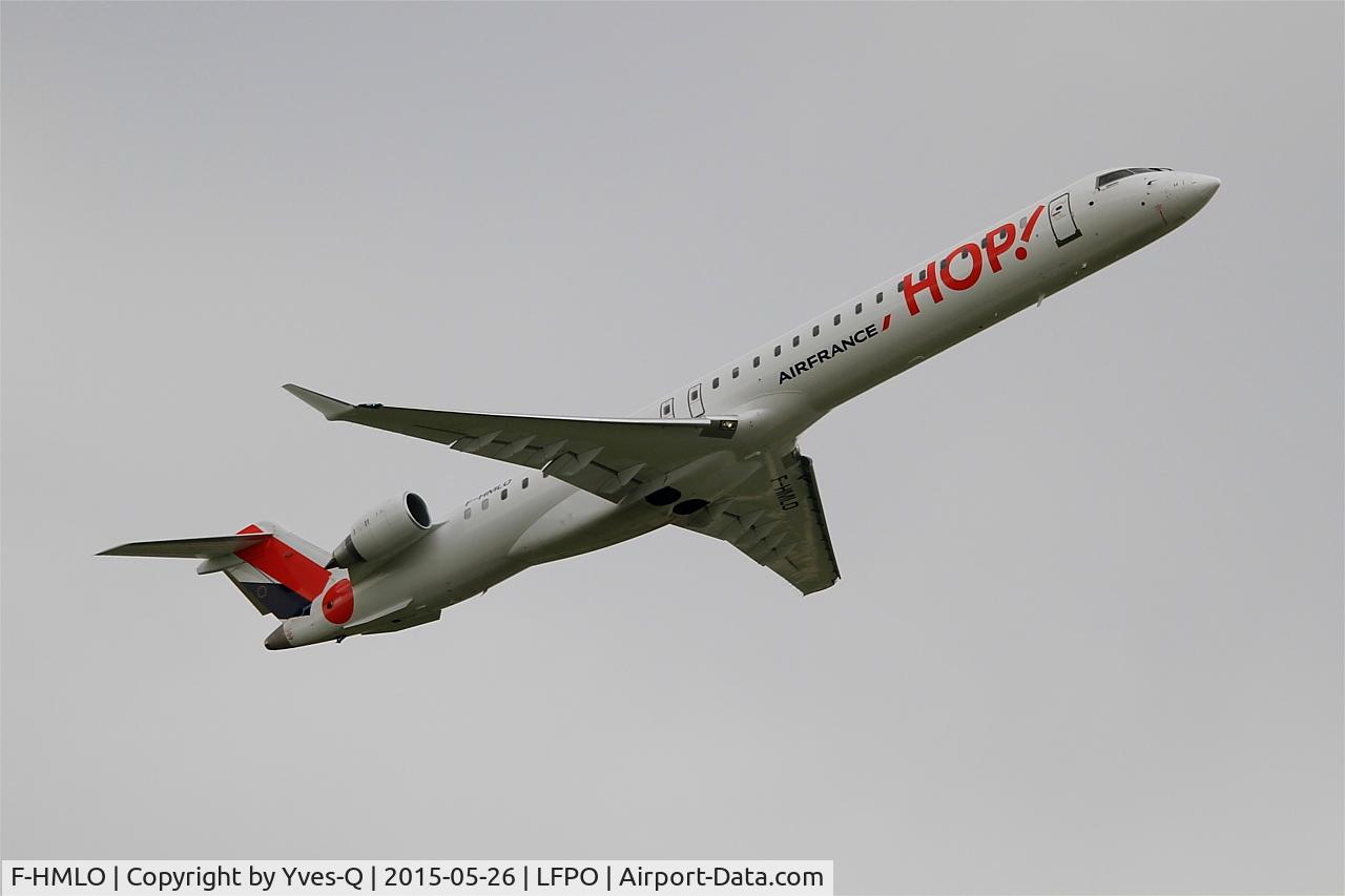 F-HMLO, 2015 Bombardier CRJ-1000EL NG (CL-600-2E25) C/N 19041, Canadair Regional Jet CRJ-1000EL, Climbing from rwy 08, Paris-Orly airport (LFPO-ORY)