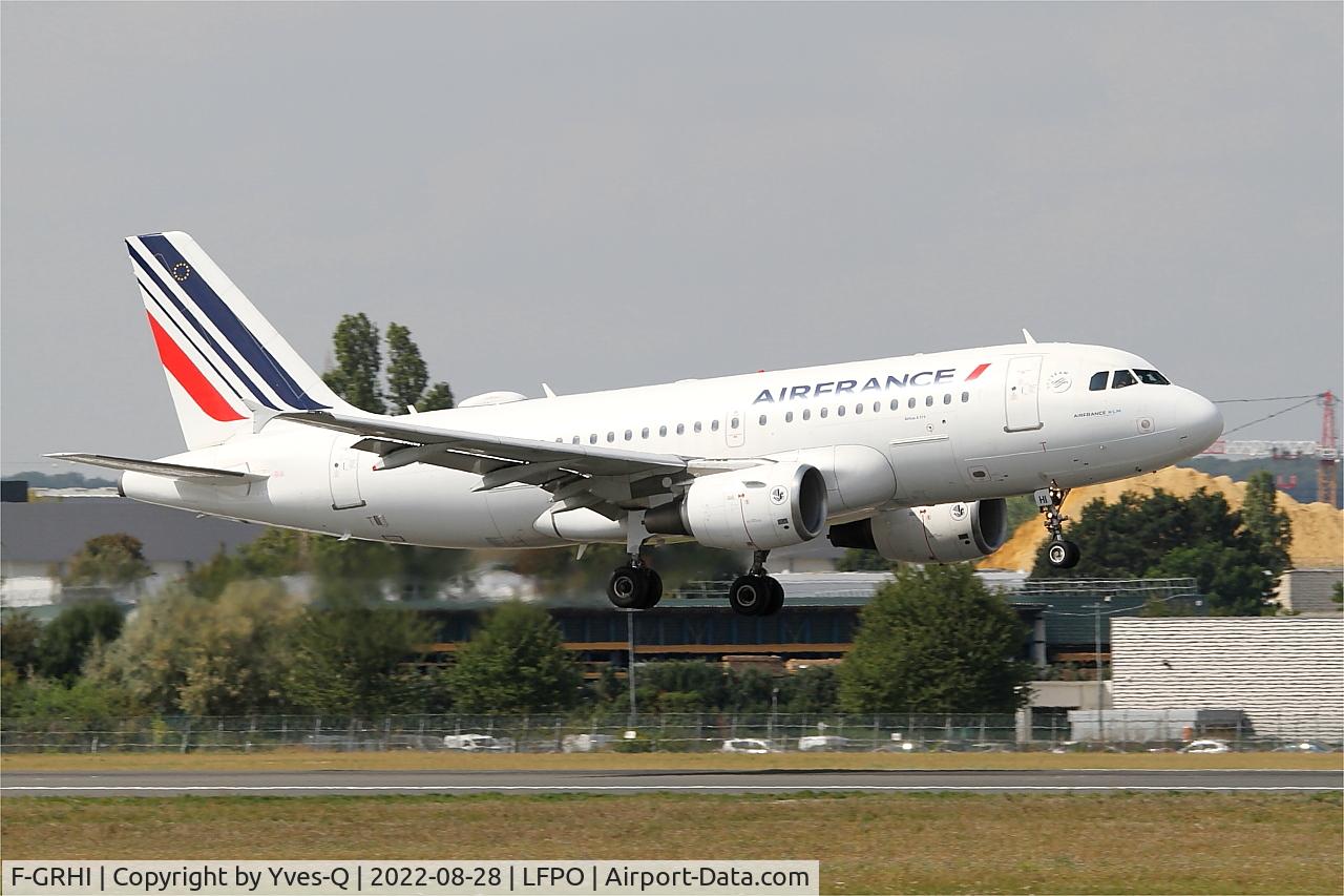 F-GRHI, 2000 Airbus A319-111 C/N 1169, Airbus A319-111, On final rwy 06, Paris Orly Airport (LFPO-ORY)