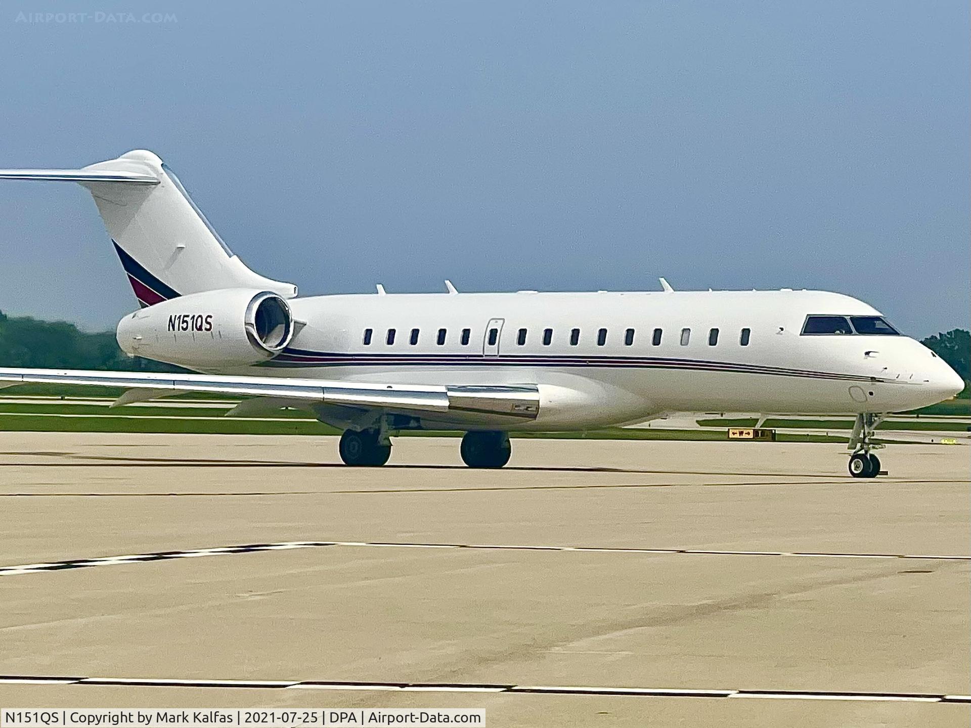 N151QS, 2016 Bombardier BD-700-1A10 Global 6000 C/N 9730, NetJets GLEX N151QS at KDPA
