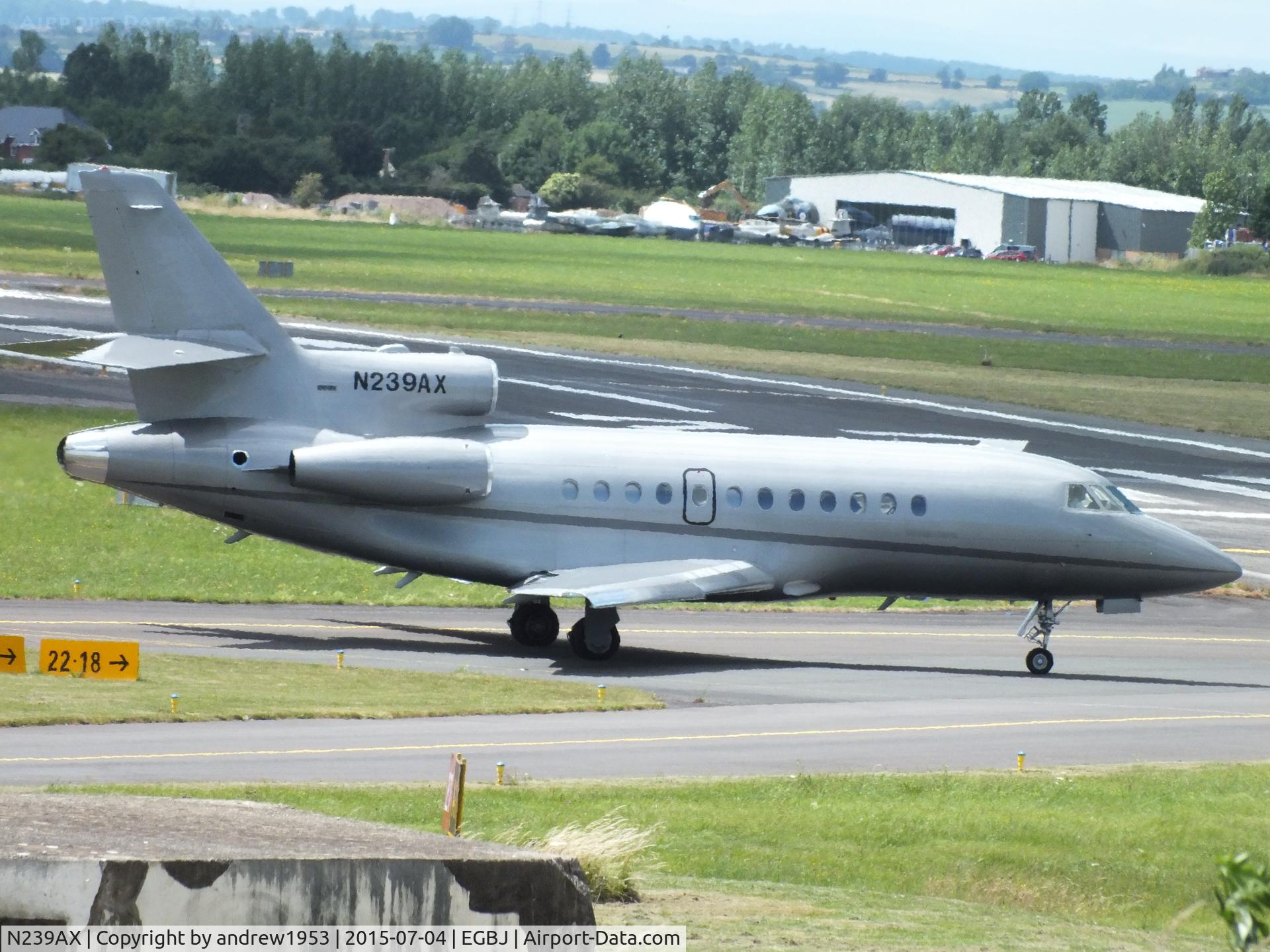 N239AX, 1987 Dassault Falcon 900 C/N 39, N239AX at Gloucestershire Airport.