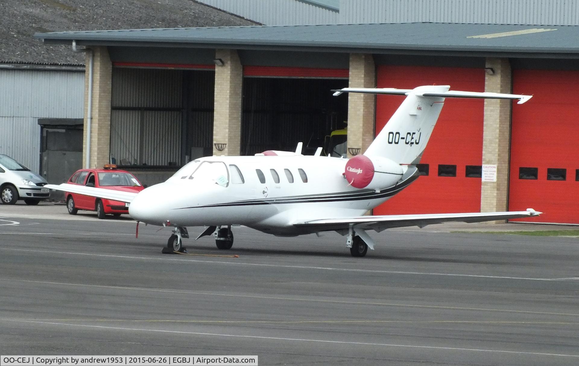 OO-CEJ, 1999 Cessna 525A CitationJet CJ2 C/N 525A-0172, OO-CEJ at Gloucestershire Airport.