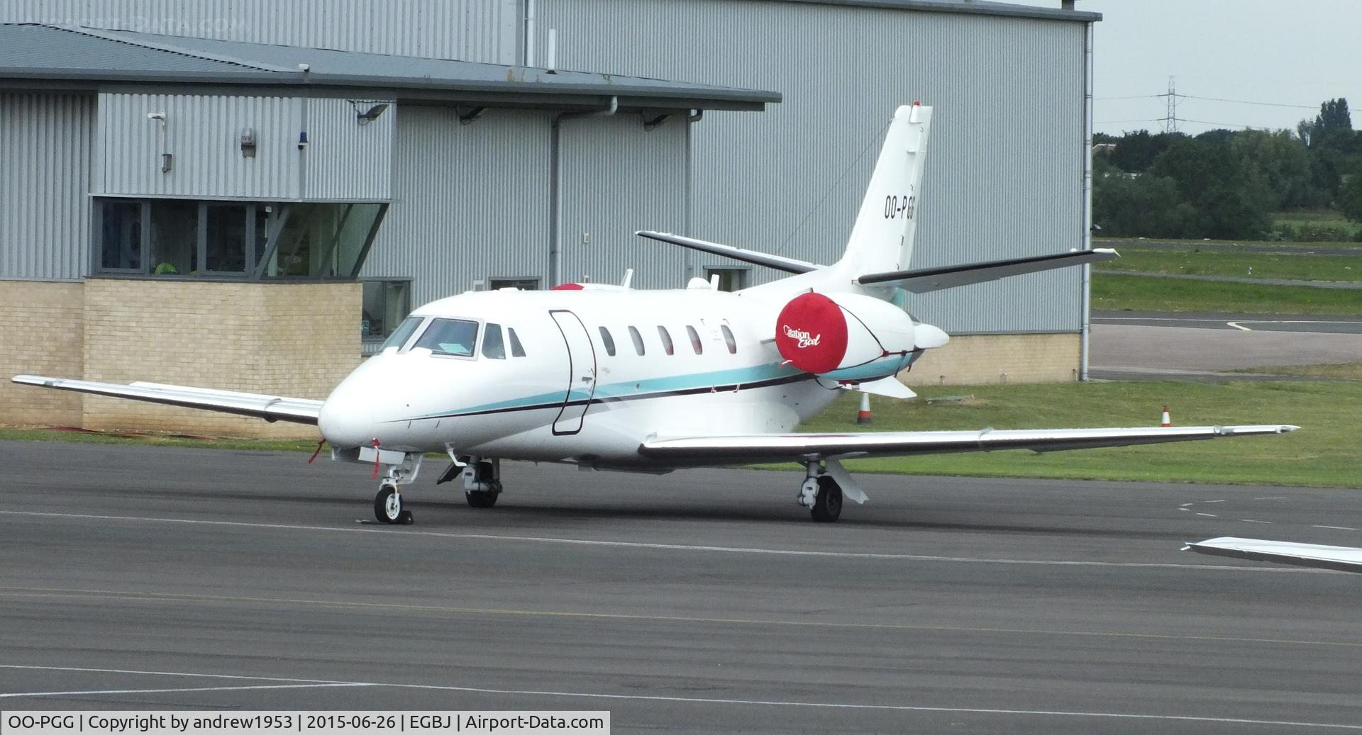 OO-PGG, 2002 Cessna 560XL Citation Excel C/N 560-5230, OO-PGG at Gloucestershire Airport.