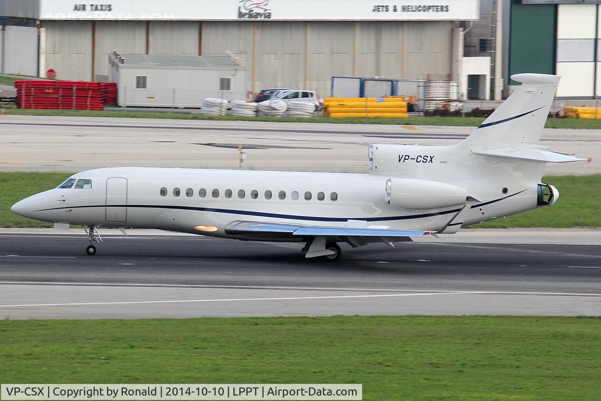 VP-CSX, 2011 Dassault Falcon 7X C/N 147, at lis