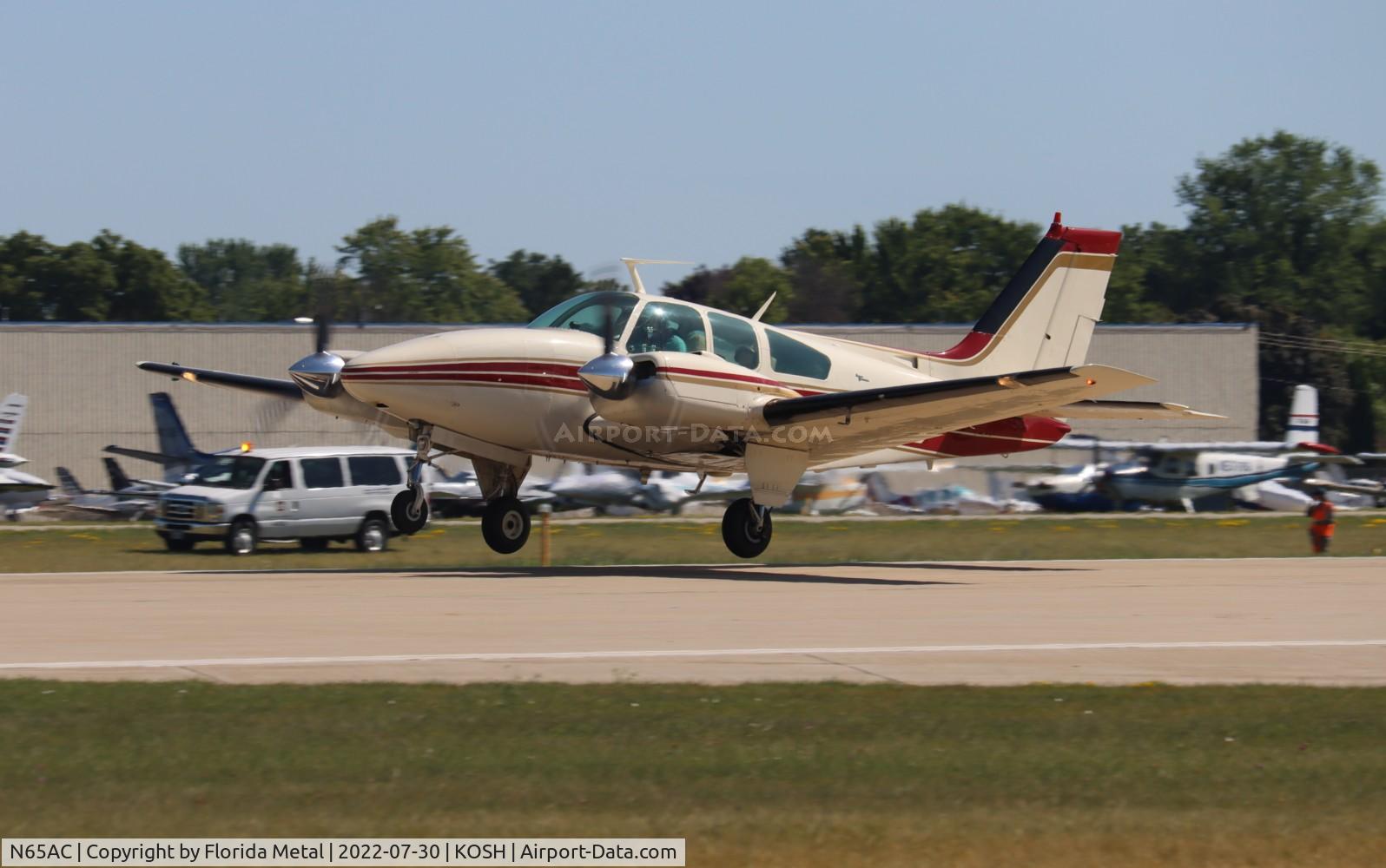 N65AC, 1966 Beech C55 Baron (95-C55) C/N TE-242, OSH 2022