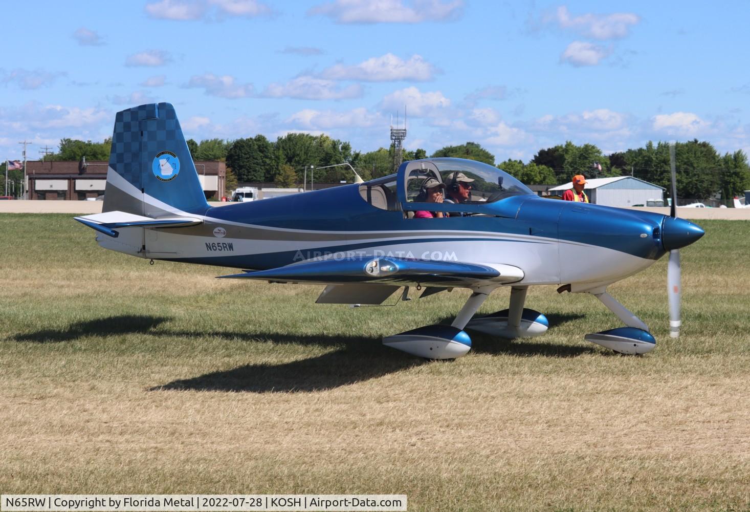 N65RW, 2012 Vans RV-7A C/N 72204, OSH 2022