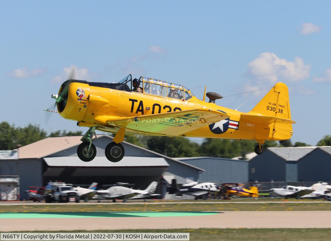 N66TY, North American T-6G Texan C/N 168-142, OSH 2022