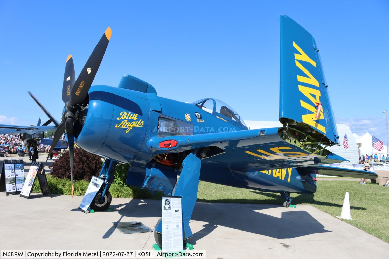 N68RW, 1947 Grumman F8F-2 (G58) Bearcat C/N D.1162, OSH 2022
