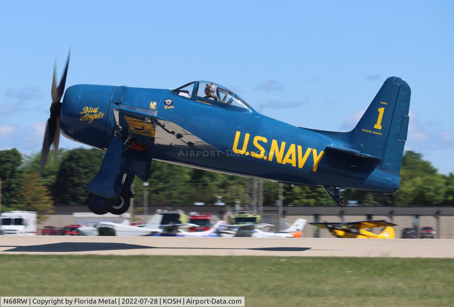 N68RW, 1947 Grumman F8F-2 (G58) Bearcat C/N D.1162, OSH 2022