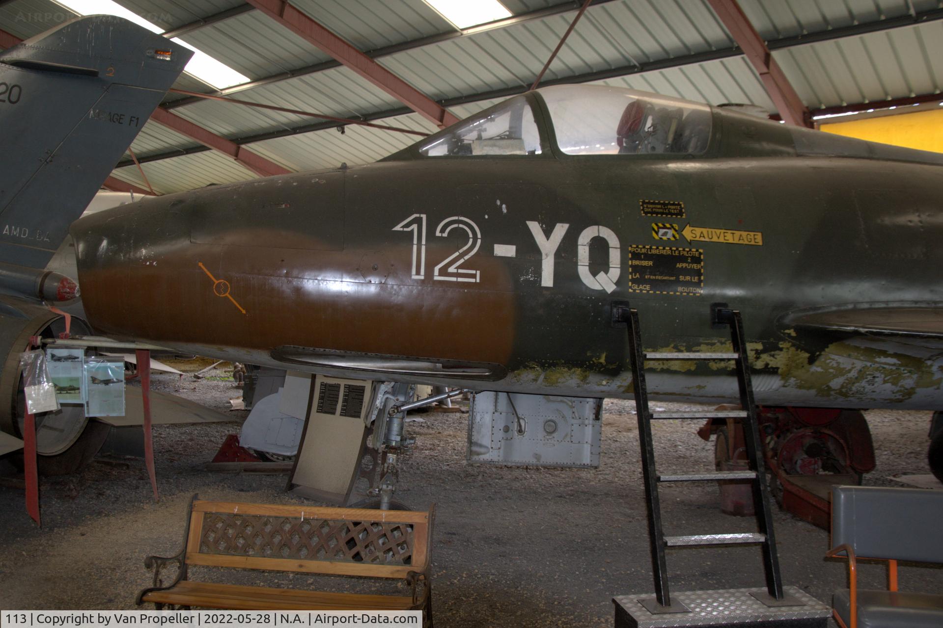 113, Dassault Super Mystere B.2 C/N 113, French Air Force Dassault Super Mystère B.2 preserved at the Industry and Aviation Museum in Albert, France, 2022