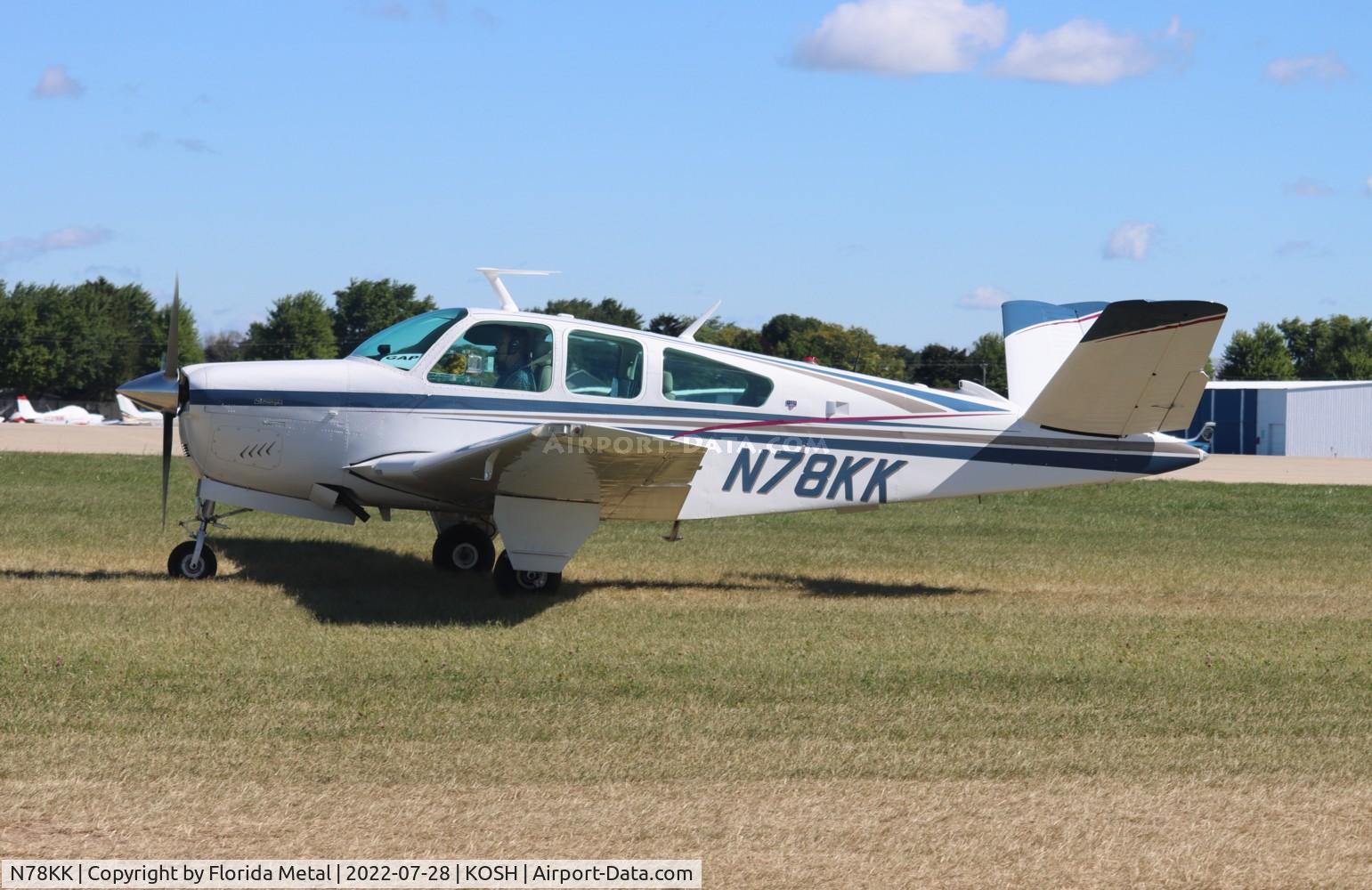 N78KK, 1977 Beech V35B Bonanza C/N D-10075, OSH 2022
