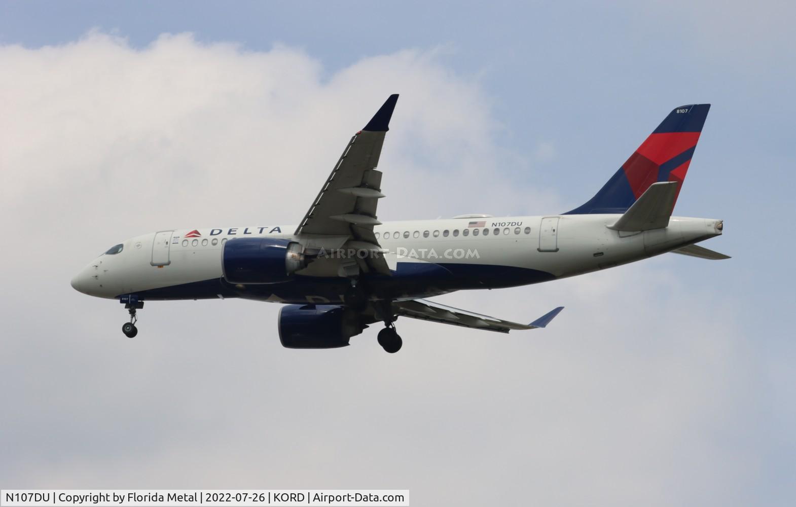 N107DU, 2019 Airbus A220-100 C/N 50026, Delta