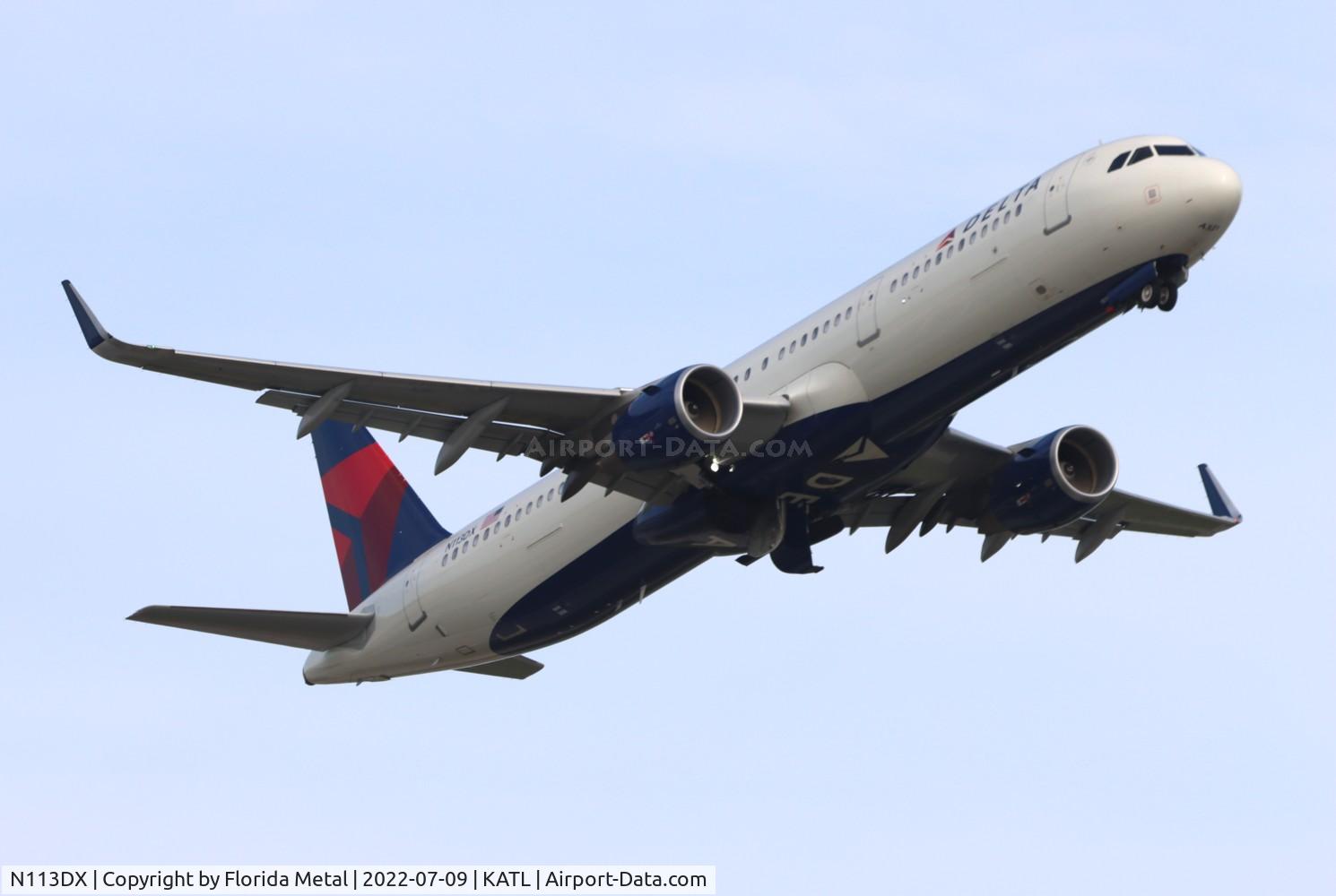 N113DX, 2021 Airbus A321-211 C/N 10100, ATL 2022