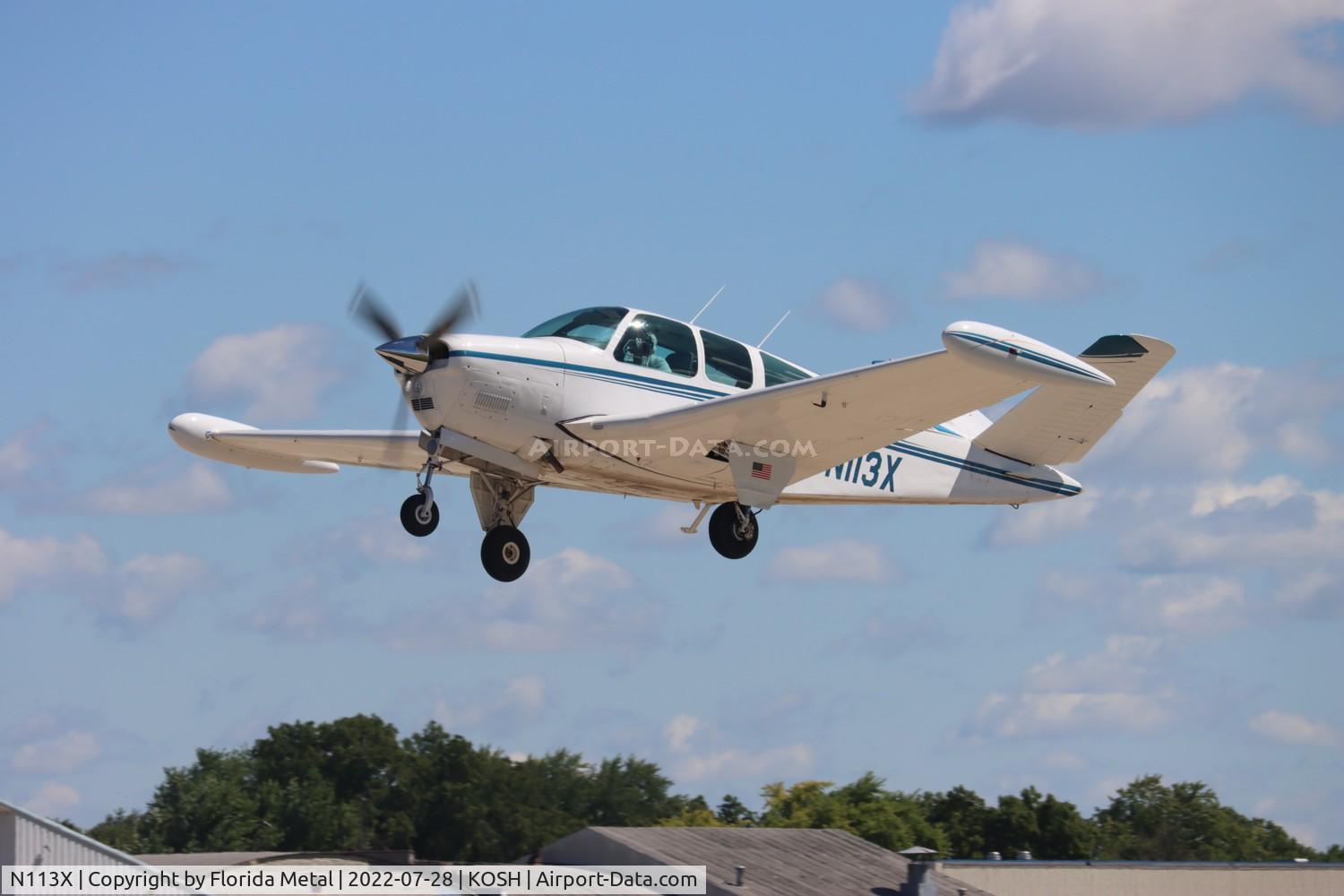 N113X, 1966 Beech V35 Bonanza C/N D-8112, OSH 2022
