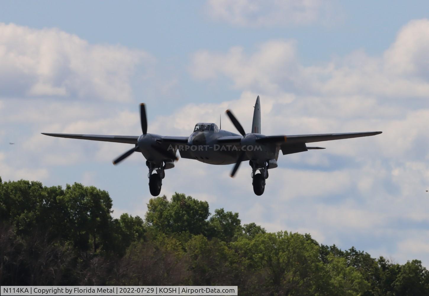N114KA, 1945 De Havilland Mosquito FB.26 C/N KA114, OSH 2022
