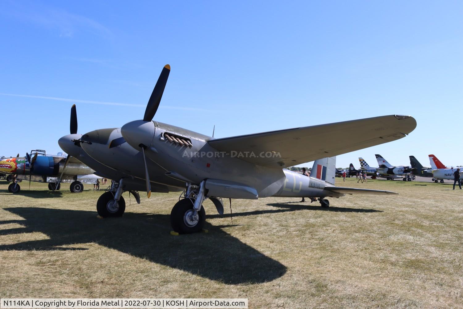 N114KA, 1945 De Havilland Mosquito FB.26 C/N KA114, OSH 2022
