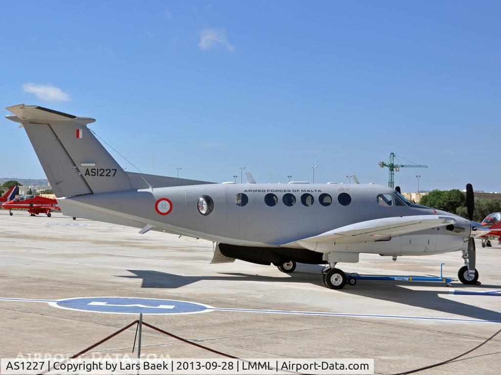 AS1227, 2010 Hawker Beechcraft B200 King Air C/N BB-2018, Malta Air Show 2013
