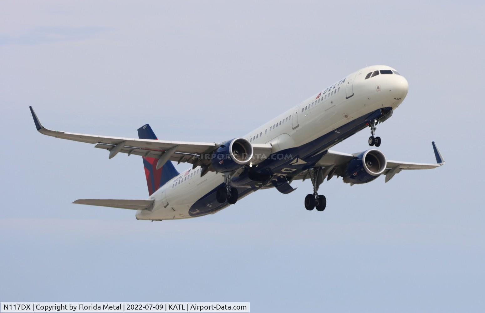 N117DX, 2021 Airbus A321-211 C/N 10133, ATL 2022