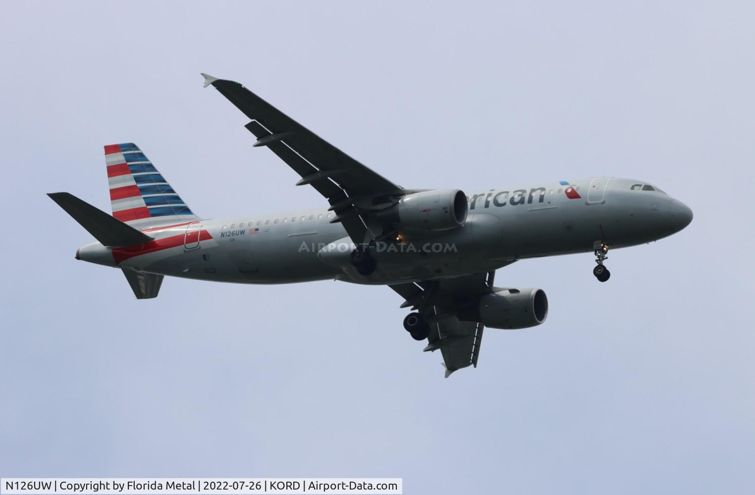 N126UW, 2009 Airbus A320-214 C/N 4149, ORD 2022