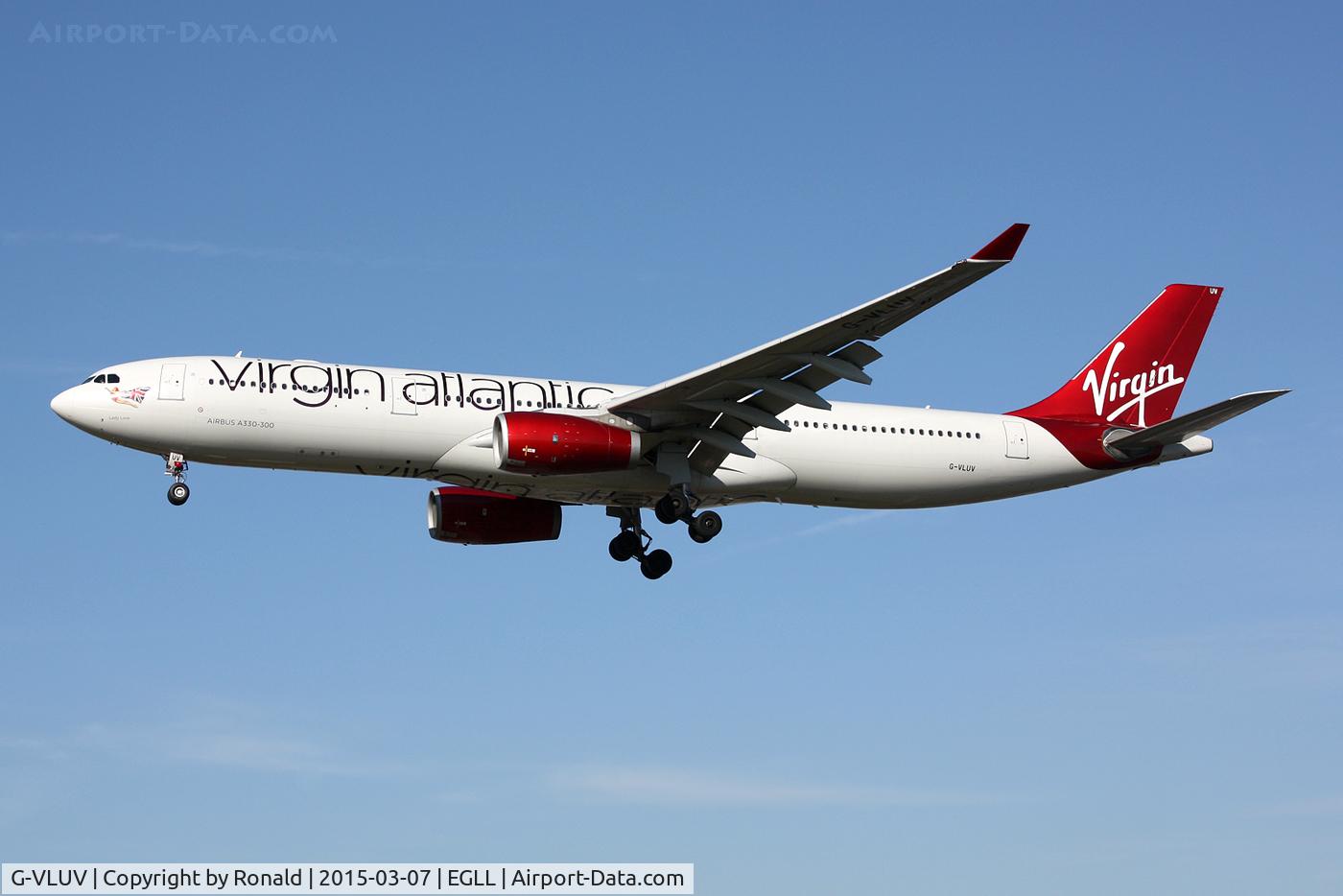 G-VLUV, 2010 Airbus A330-343X C/N 1206, at lhr