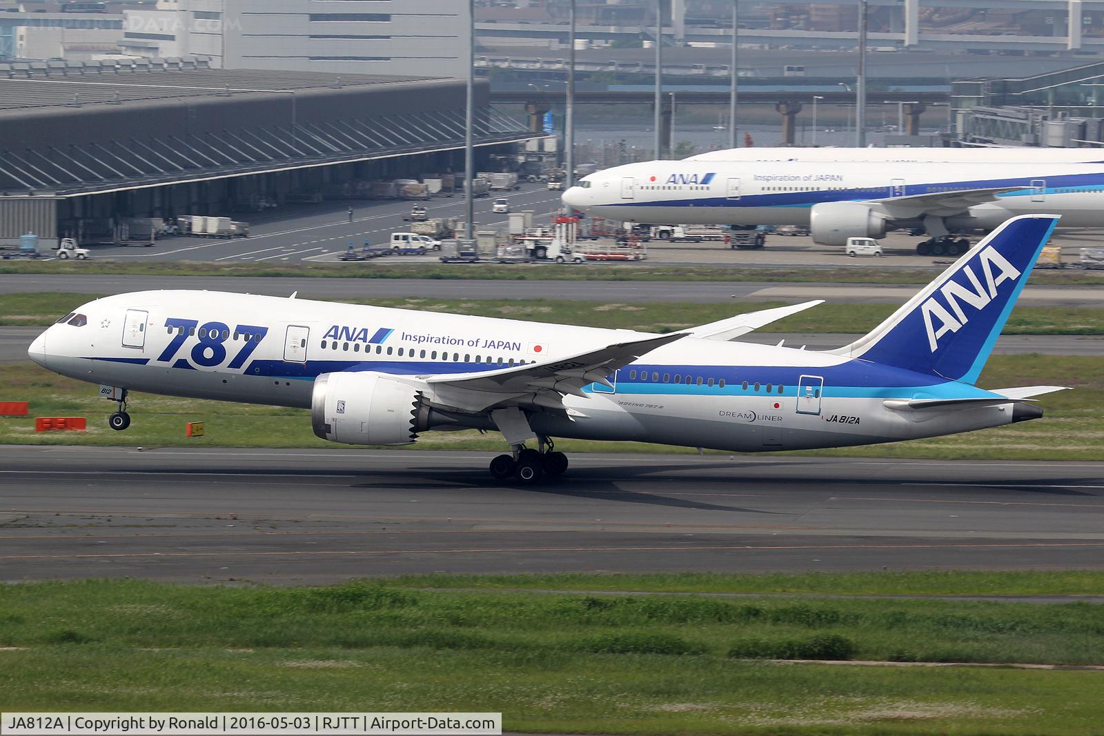 JA812A, 2012 Boeing 787-8 Dreamliner C/N 40748, at rjtt