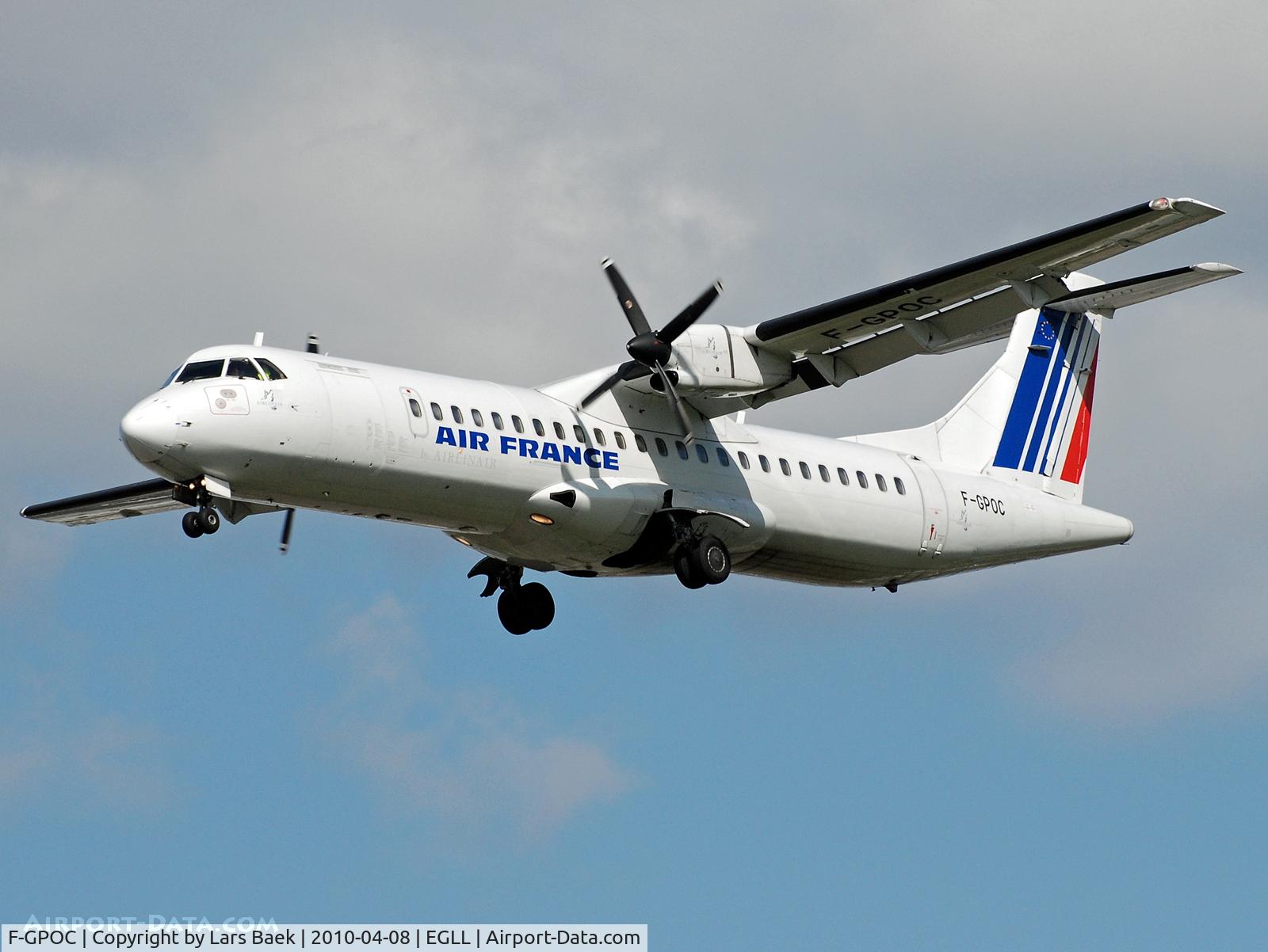 F-GPOC, 1992 ATR 72-202 C/N 311, RWY27L Myrtle Ave