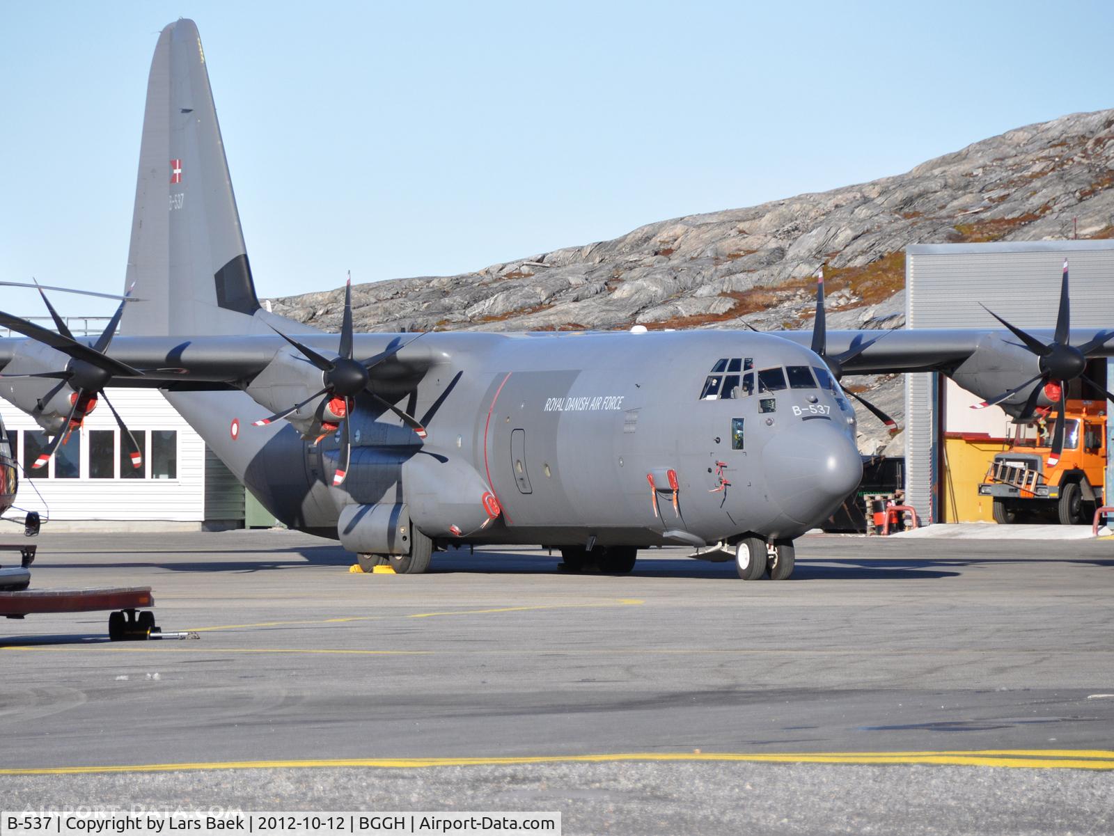 B-537, 2003 Lockheed Martin C-130J-30 Super Hercules C/N 382-5537, Parked by the terminal