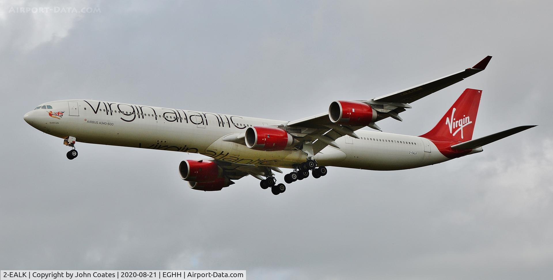 2-EALK, 2006 Airbus A340-642 C/N 768, Approach to 26