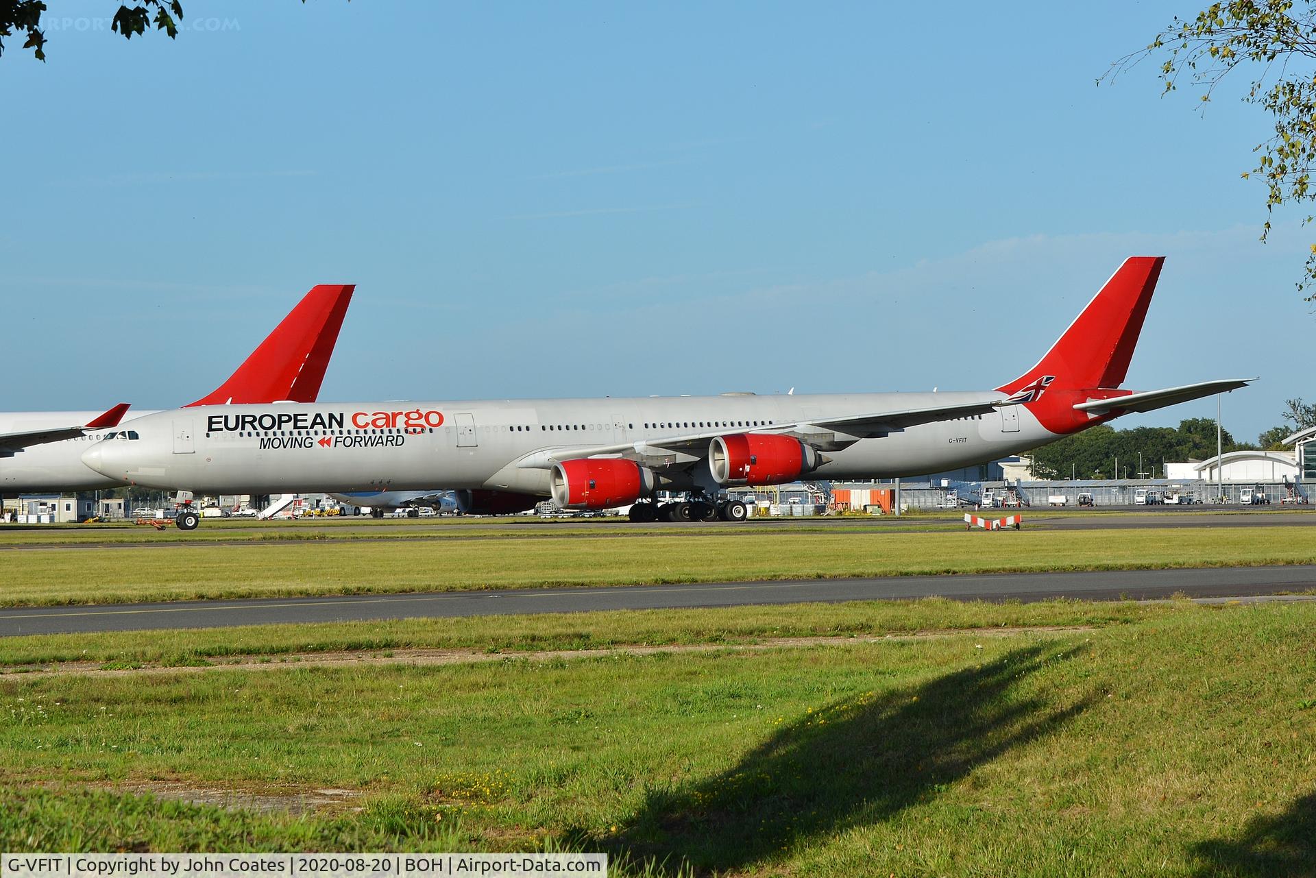 G-VFIT, 2006 Airbus A340-642 C/N 753, Parked with 9H-EAL