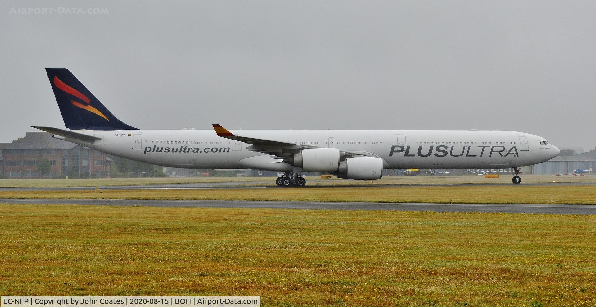 EC-NFP, 2008 Airbus A340-642X C/N 933, Backtracking 26 on arrival from storage