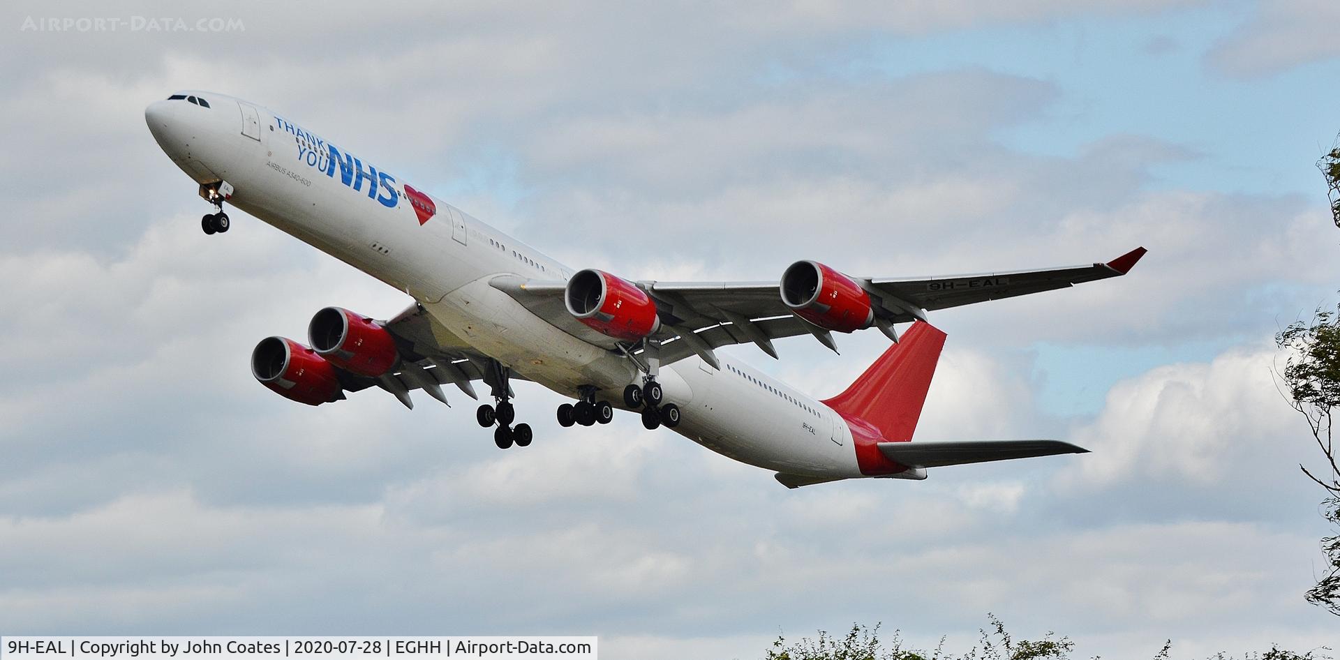 9H-EAL, 2005 Airbus A340-642 C/N 622, Departing off 26