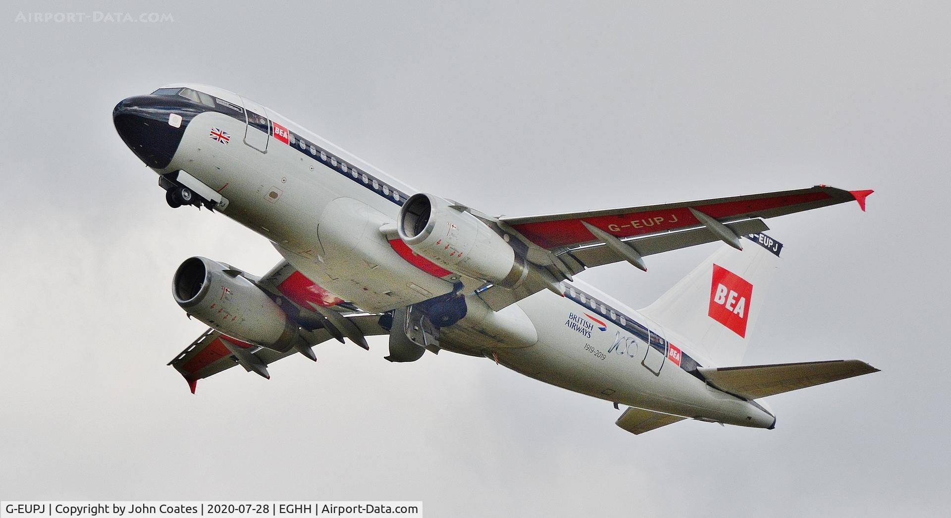 G-EUPJ, 2000 Airbus A319-131 C/N 1232, Departing off 26