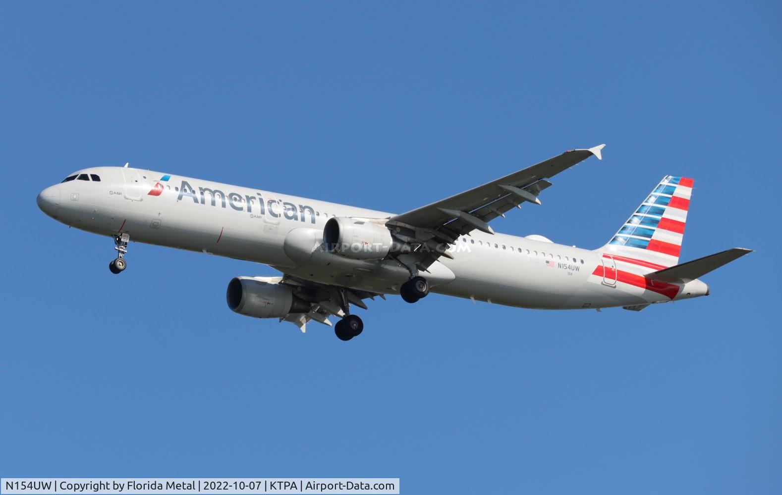 N154UW, 2013 Airbus A321-211 C/N 5644, TPA 2022