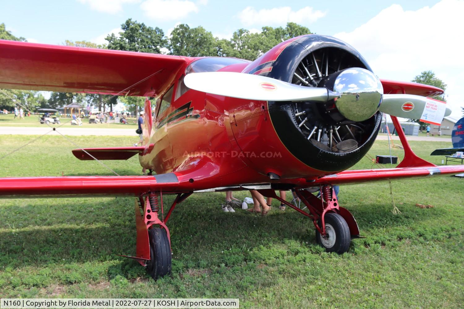 N160, 1943 Beech D17S Staggerwing C/N 4836, OSH 2022