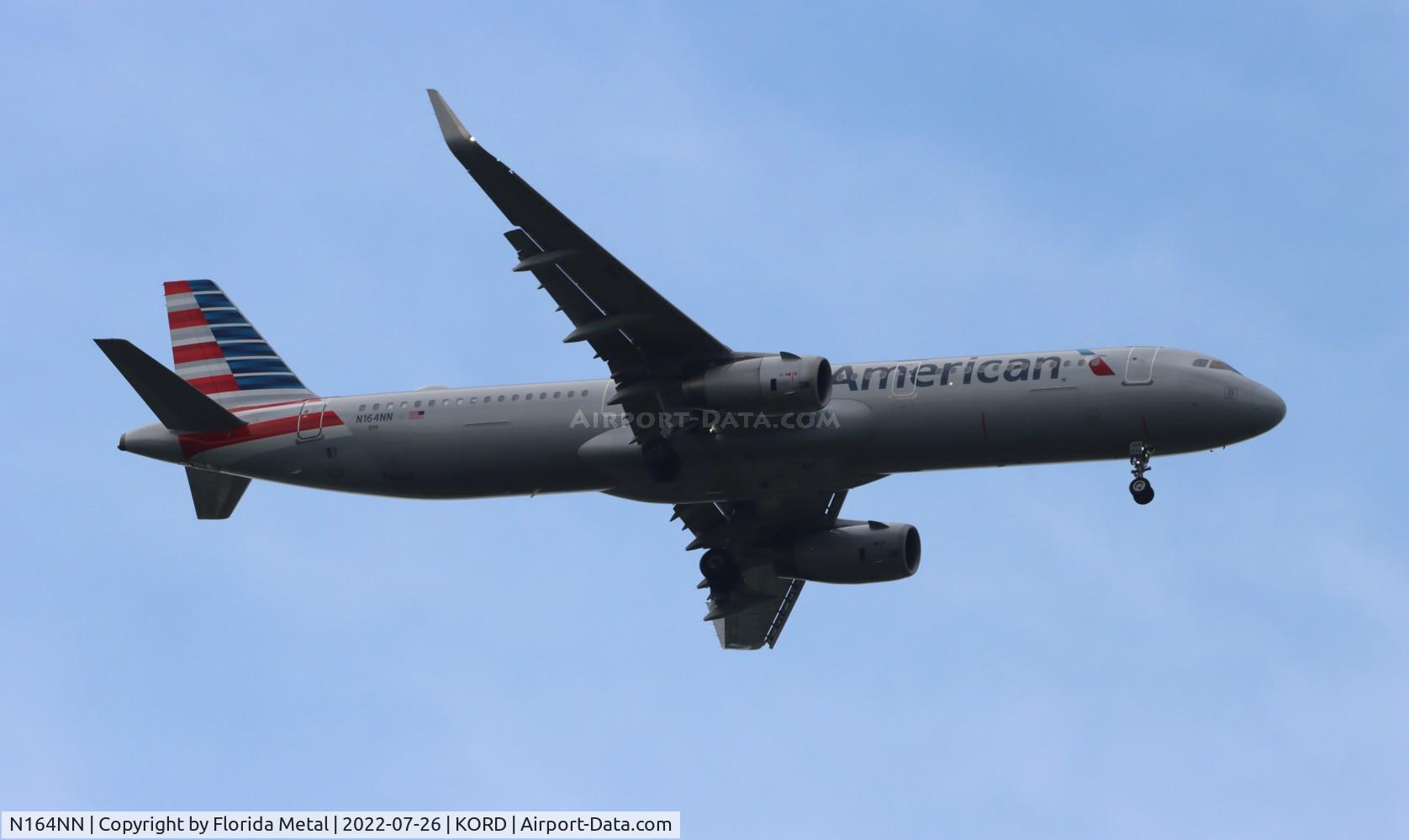 N164NN, 2016 Airbus A321-231 C/N 6909, ORD 2022