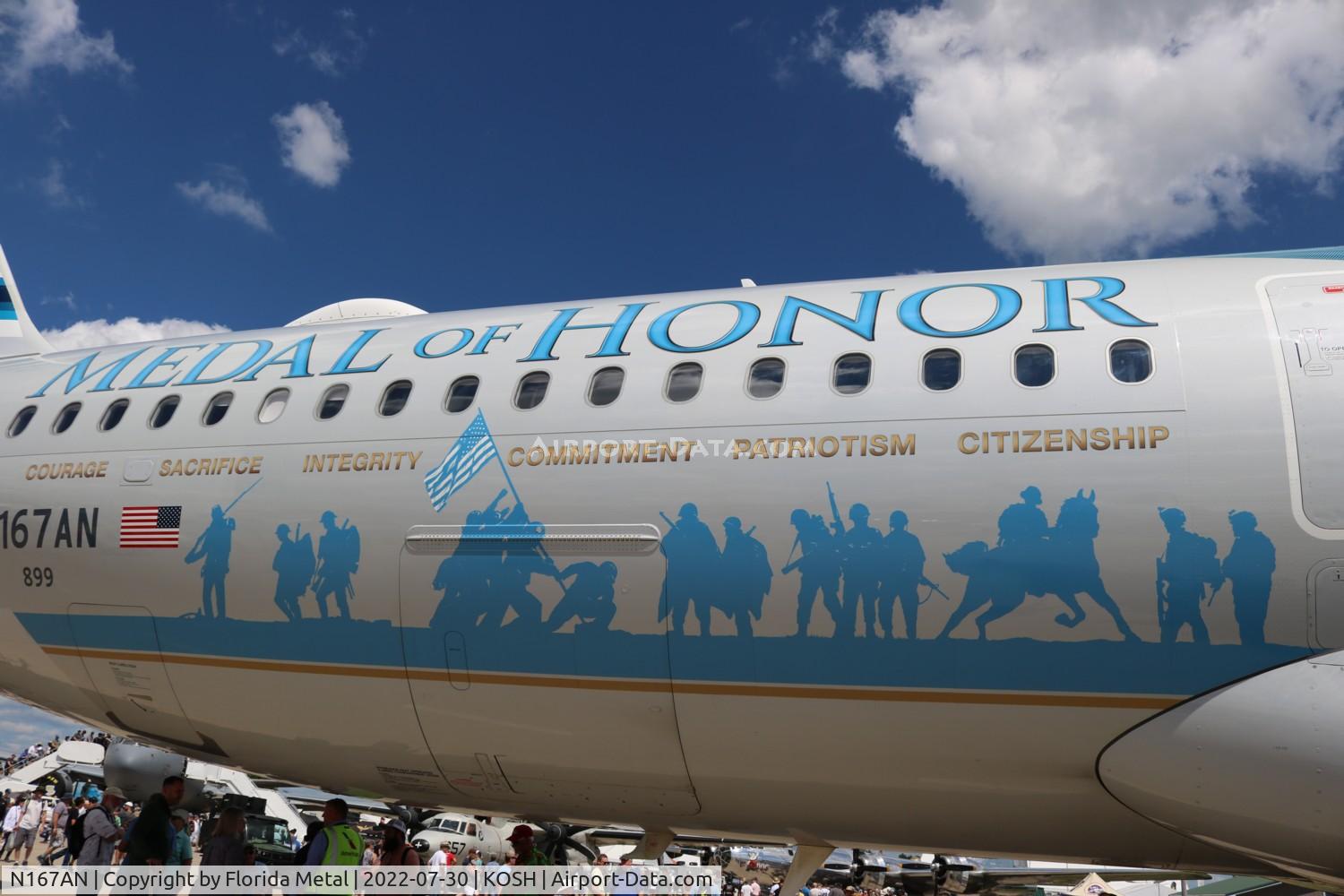 N167AN, 2016 Airbus A321-231 C/N 7013, OSH 2022